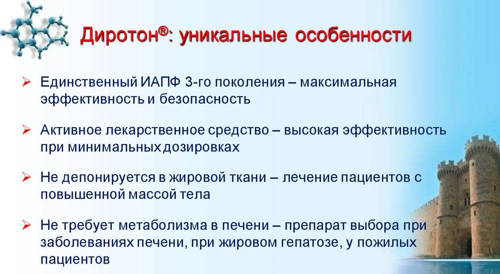 Диротон: інструкція по застосуванню лікарського препарату