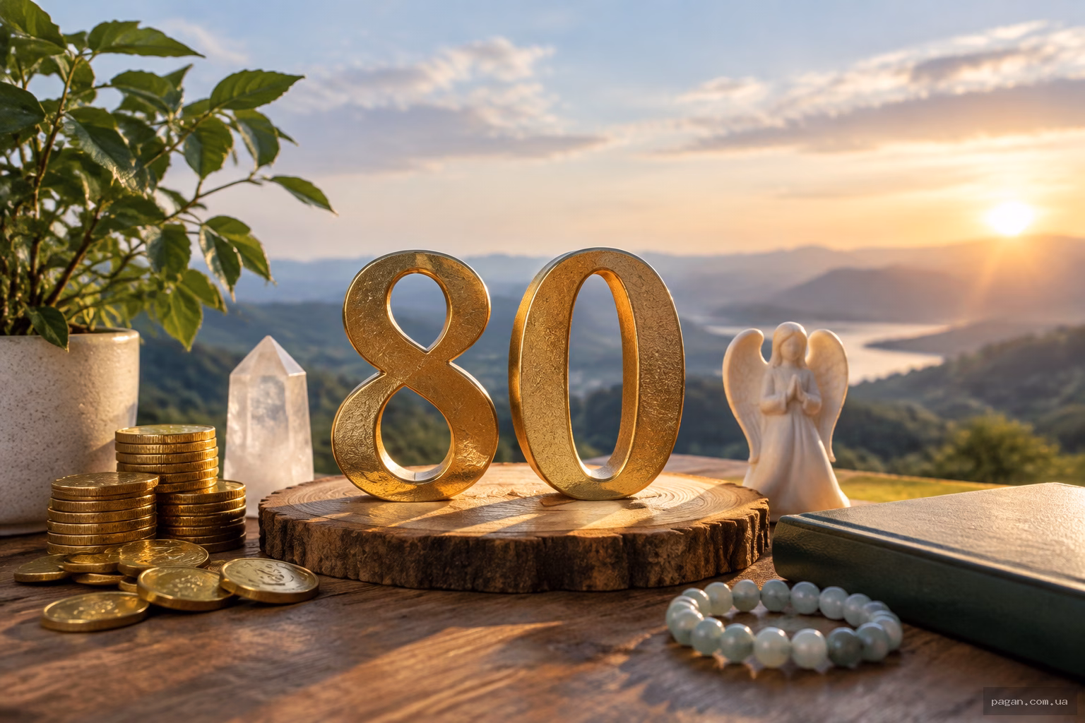Число 80 в ангельській нумерології: достаток, подяка й таємниця