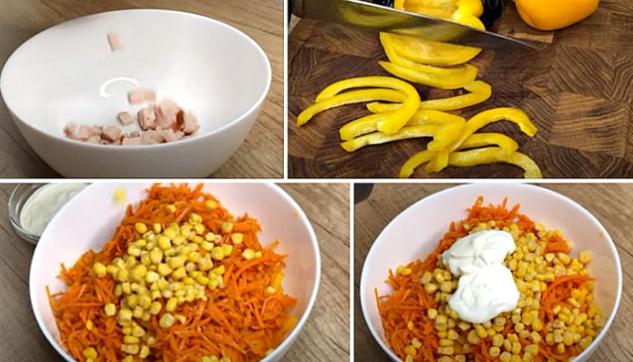 8 класичних рецептів салату з копченою куркою та корейською морквою: найсмачніші