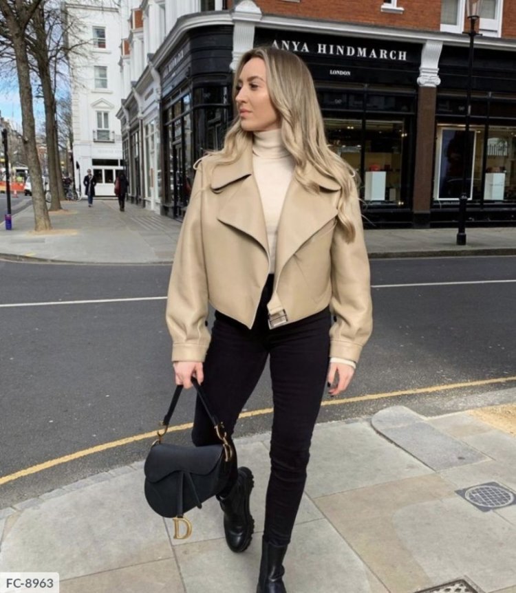 Twinset куртка шкіра Oversize