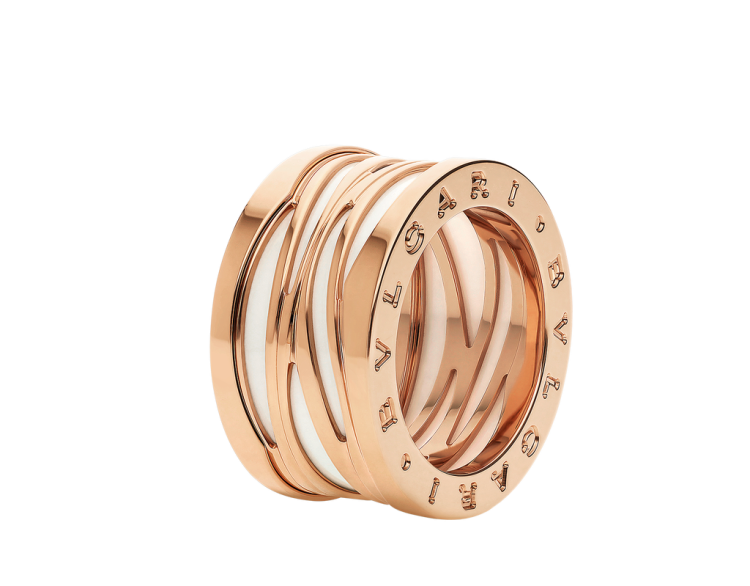 Обручки парні біле золото Bvlgari