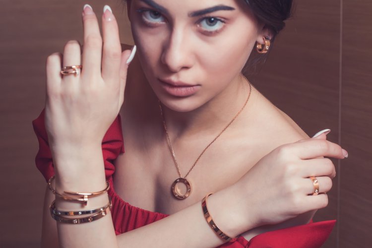 Браслет Cartier сталь жовтий