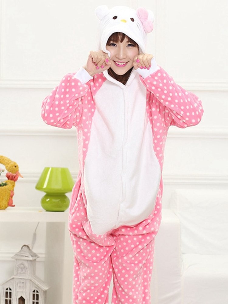 Кігурумі дитячий hello Kitty в горошок