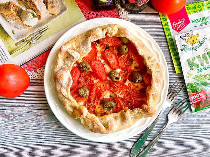 Галета з помідорами, цибулею та сиром - смачна та оригінальна випічка