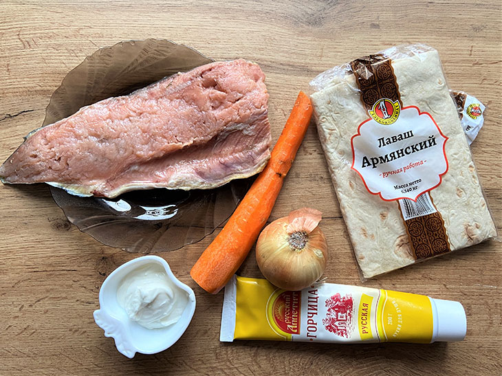 Горбуша, запечена в лаваші - просто, смачно та оригінально