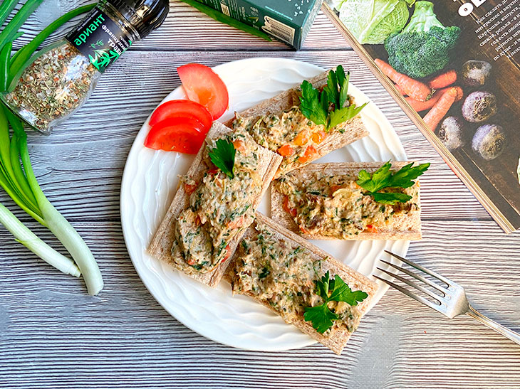Паштет з грибами, шпинатом та овочами - насичена та ароматна закуска