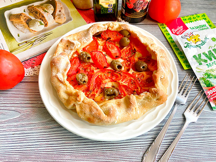 Галета з помідорами, цибулею та сиром - смачна та оригінальна випічка