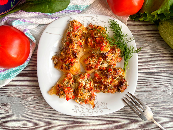 Пангасіус під шубою - проста, швидка та смачна страва