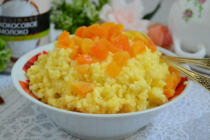 Пшоняна каша на кокосовому молоці - виходить дуже смачно