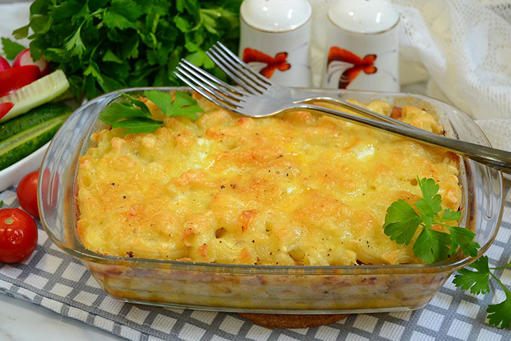 Макарони з фаршем та сиром у духовці - ситна та смачна страва