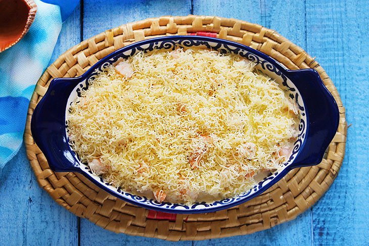 Гратен з картоплі з креветками: рецепт з фото покроково