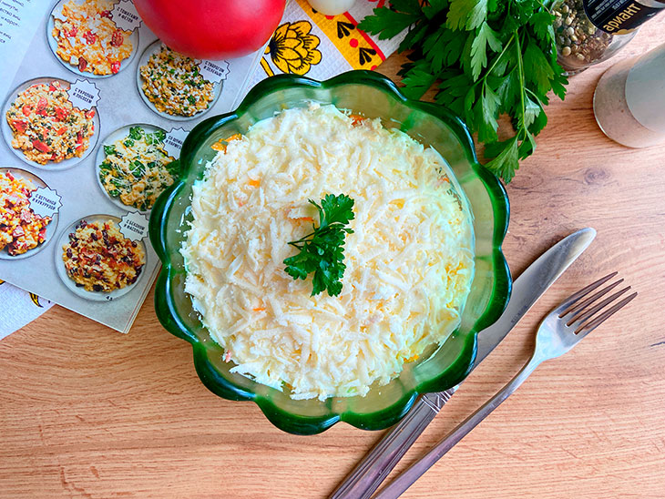 Салат «Чоловічий примха» з ковбасою: рецепт з фото покроково