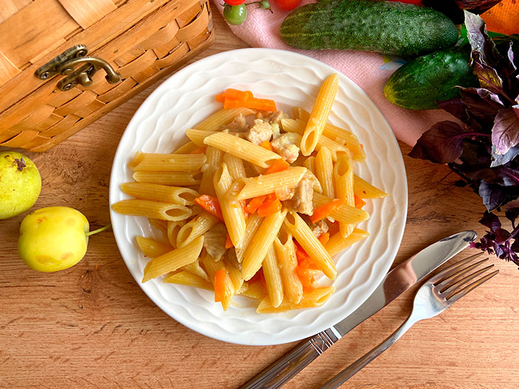 Плов з макаронів з м'ясом: рецепт з фото покроково