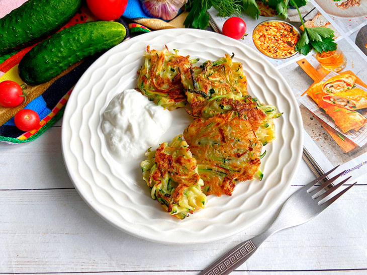 Панкейки з цукіні: рецепт з фото покроково
