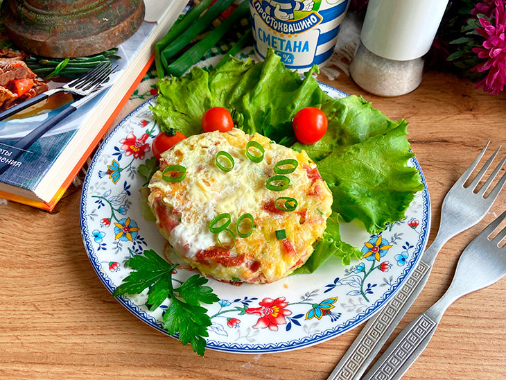 Картопляні гнізда з яйцем на сковороді: покроково