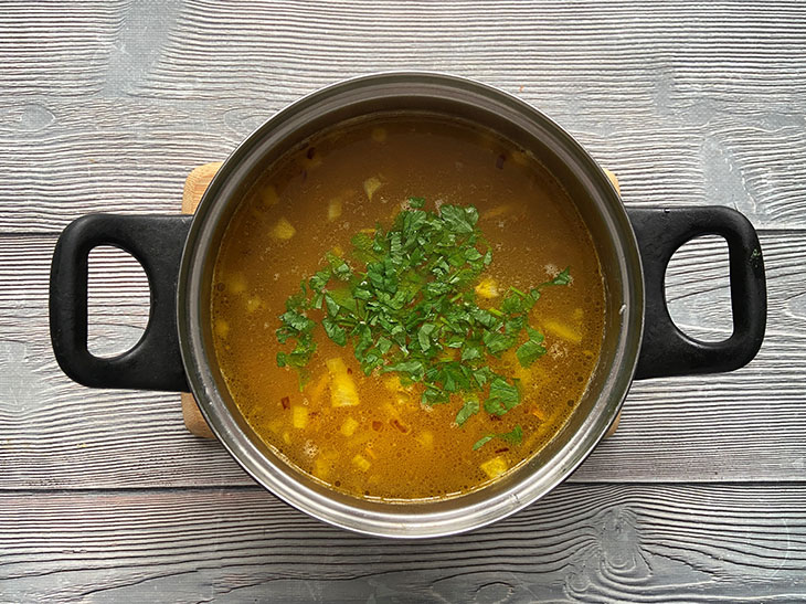 Пшоняний суп з куркою: рецепт з фото покроково