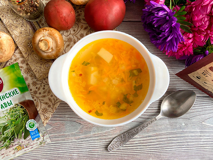 Пшоняний суп з куркою: рецепт з фото покроково