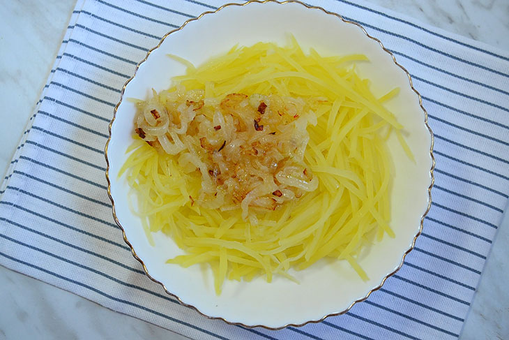 Корейський картопляний салат «Камдича»: рецепт з фото покроково