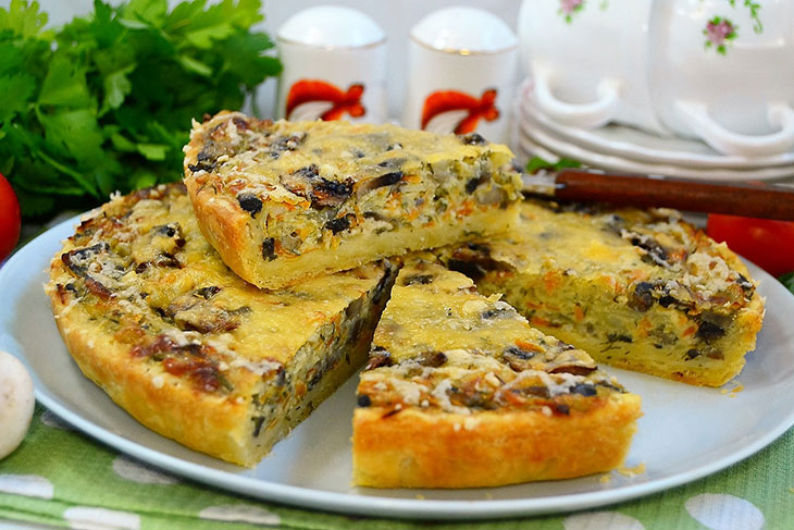 Грибний тарт: рецепт з фото покроково