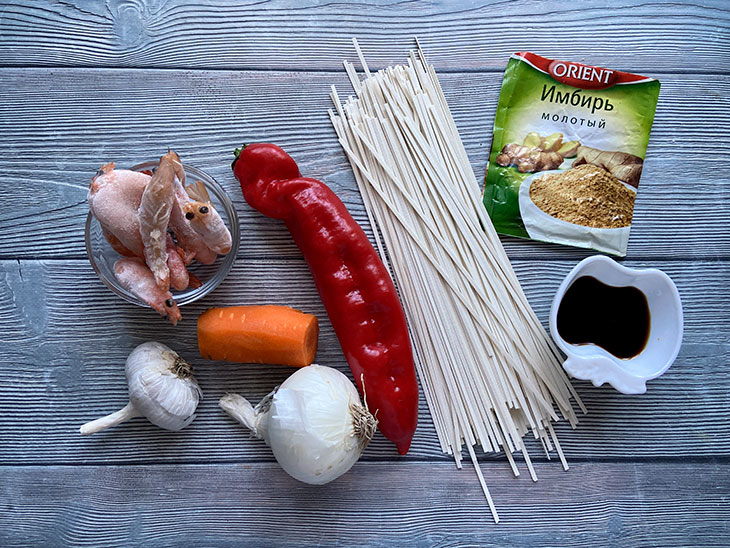 Удон з креветками та овочами: рецепт з фото покроково