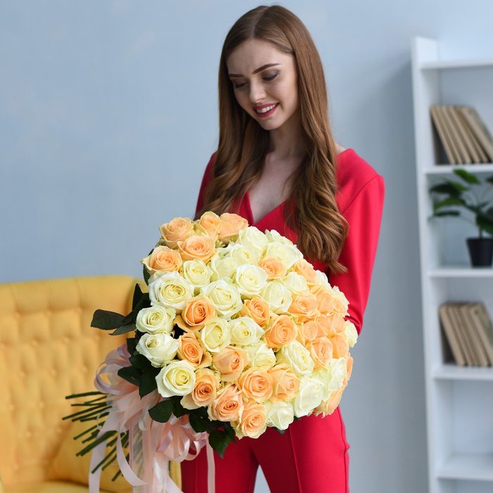 Букет из 51 розы