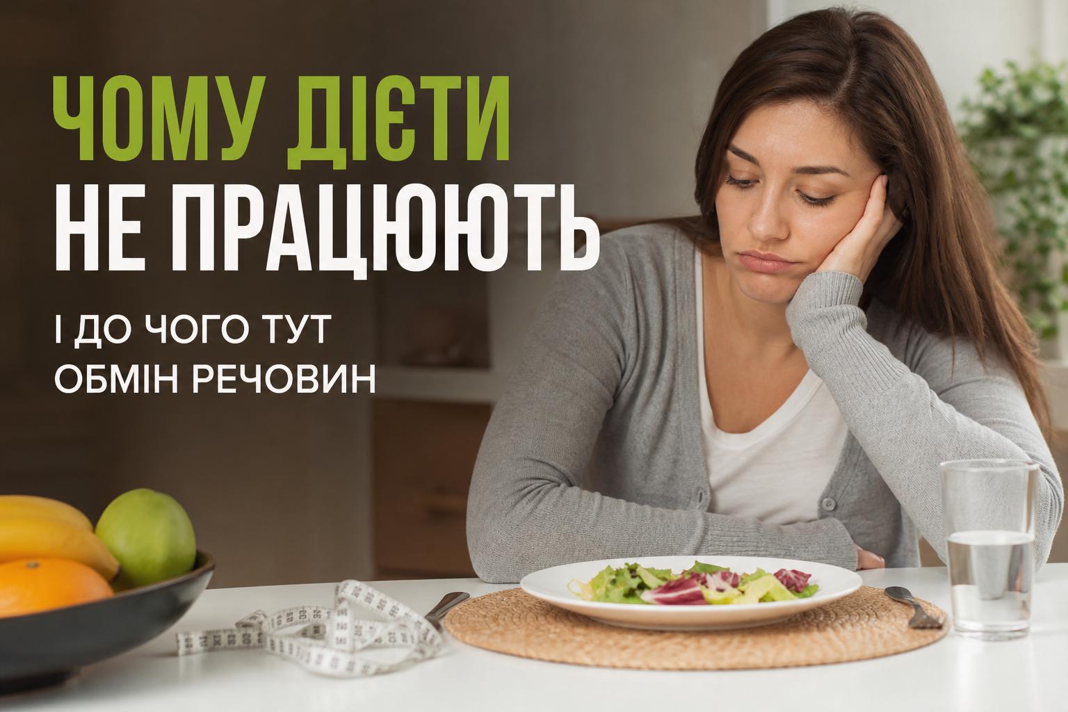Чому дієти не працюють - і до чого тут обмін речовин Чому дієти не працюють - і до чого тут обмін речовин